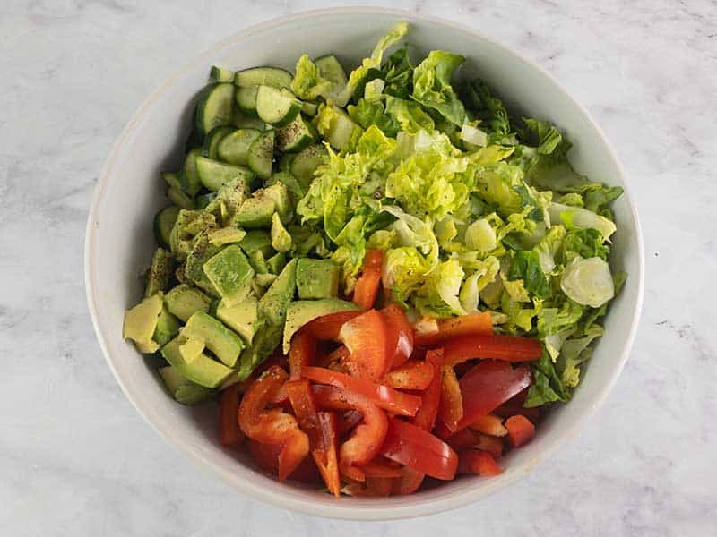 ADDING ALL INGREDIENTS TO A MIXING BOWL