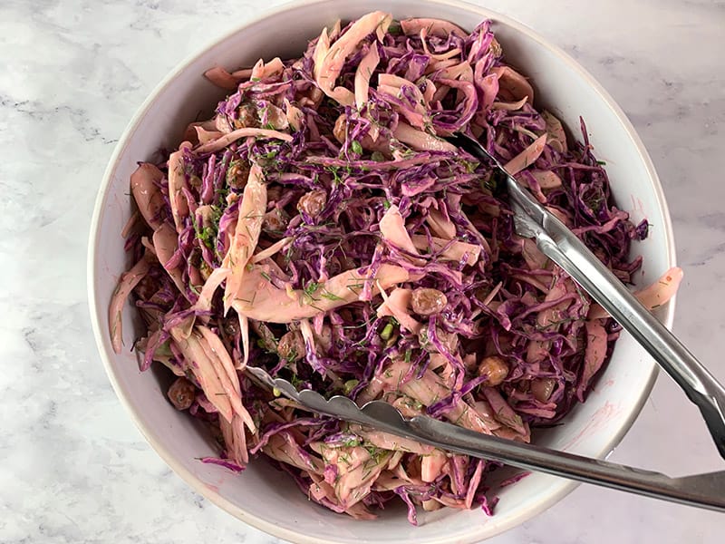 K-MIXING-RED-CABBAGE-&-FENNEL-SALAD