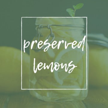 TITLE PAGE FOR PRESERVED LEMONS