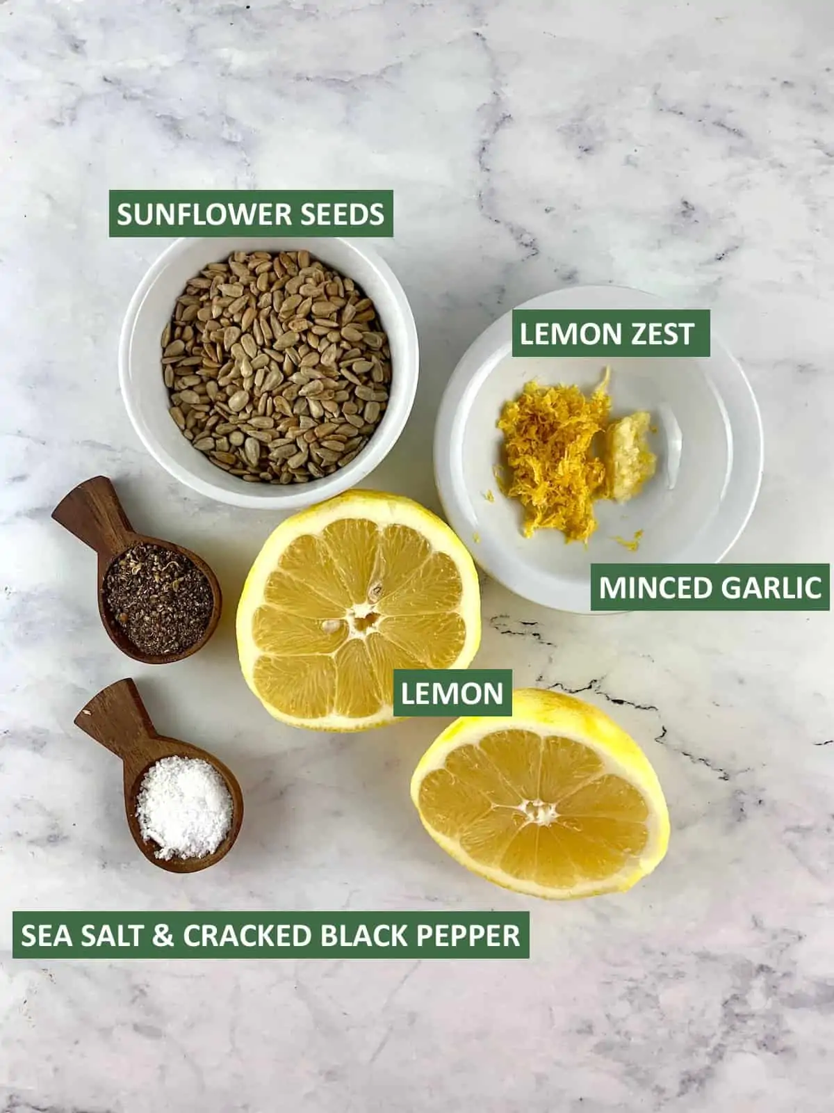INGREDIENTS NEEDED FOR SUNFLOWER SEED DRESSING