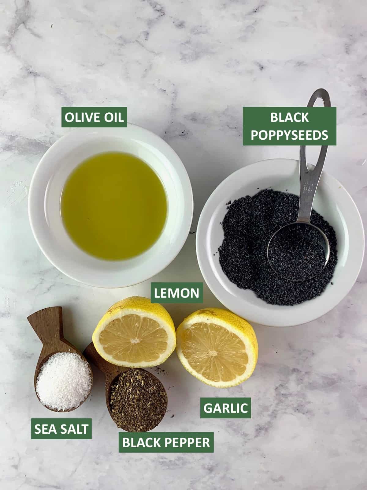 VINAIGRETTE INGREDIENTS WITH TEXT