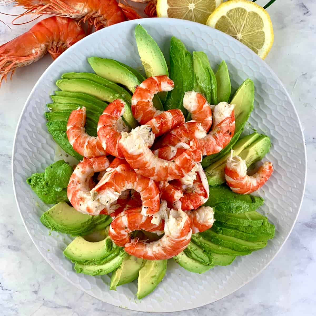 Prawn Avocado Salad or Prawn Shrimp Salad Salads with Anastasia