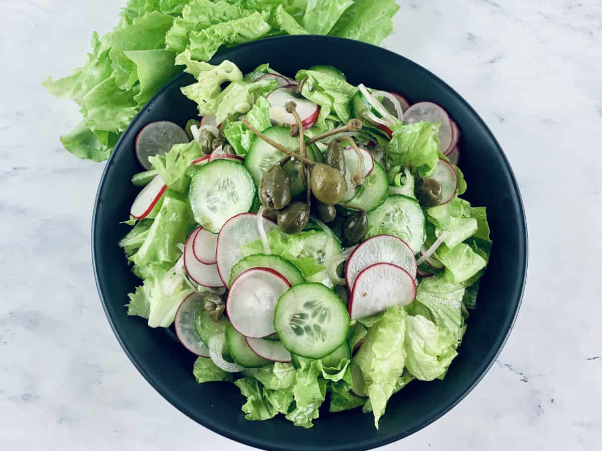 Radish Green Salad - Salads with Anastasia