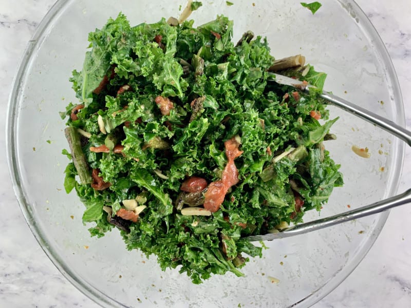Grilled Asparagus Kale Salad Salads with Anastasia