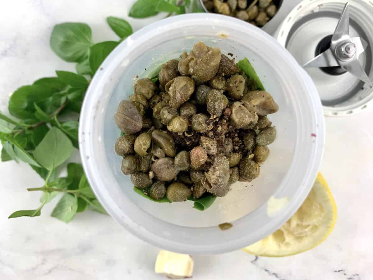 BlackEyed Bean Salad with Crispy Capers Salads with Anastasia