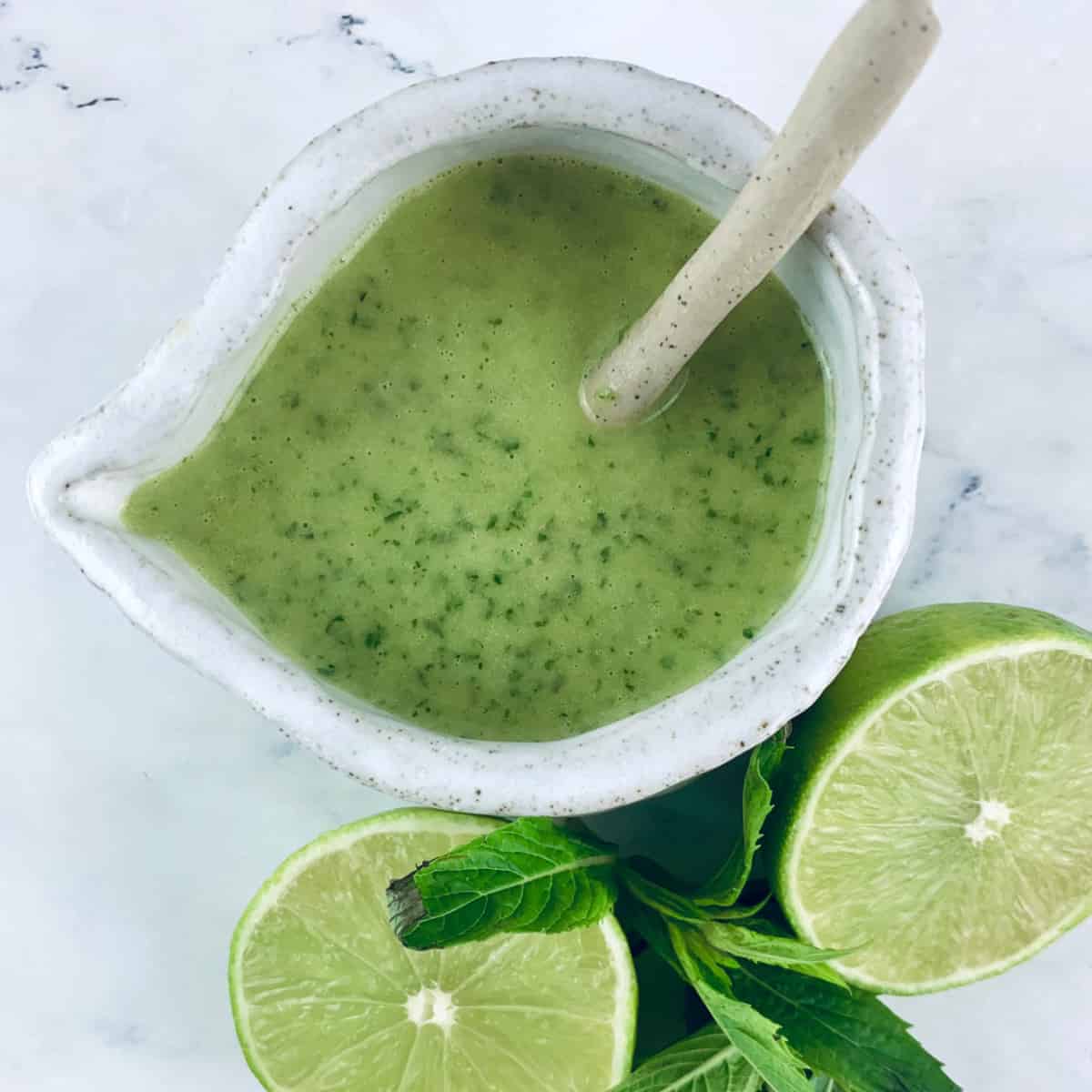 Refreshing Mint Lime Dressing Salads with Anastasia