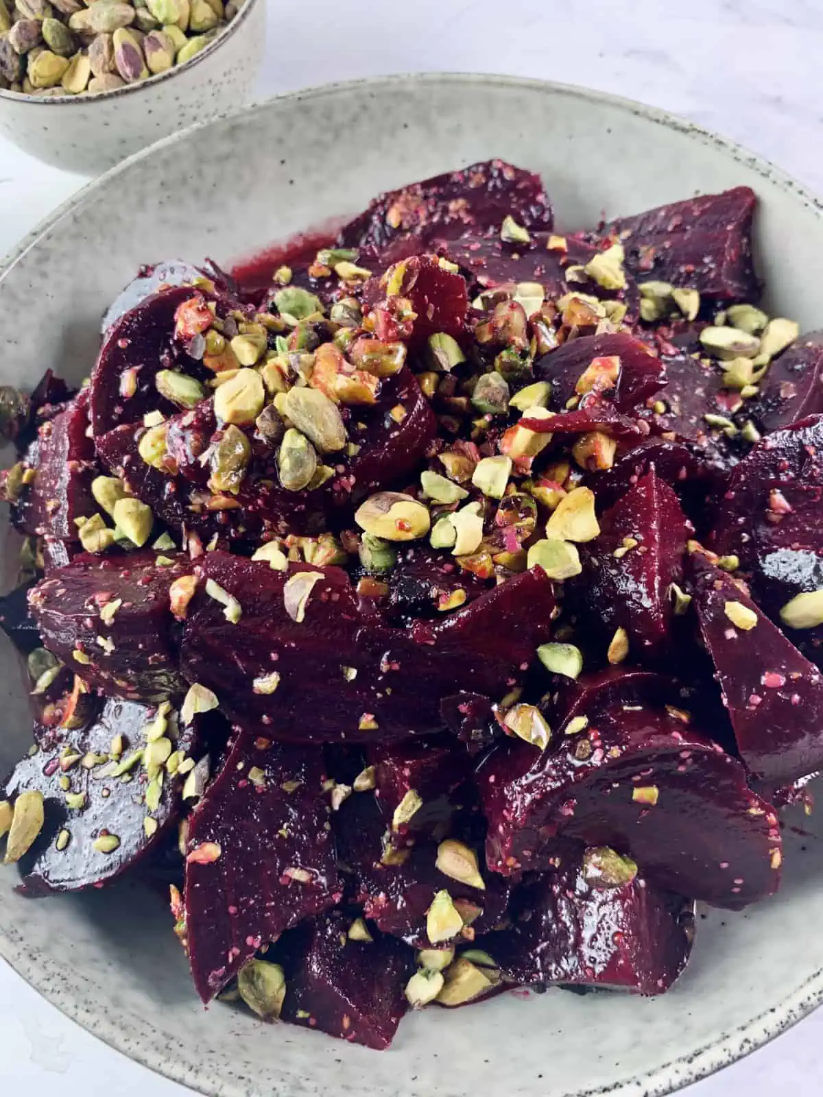 ROASTED BEET SALAD IN PORTRAIT VIEW 